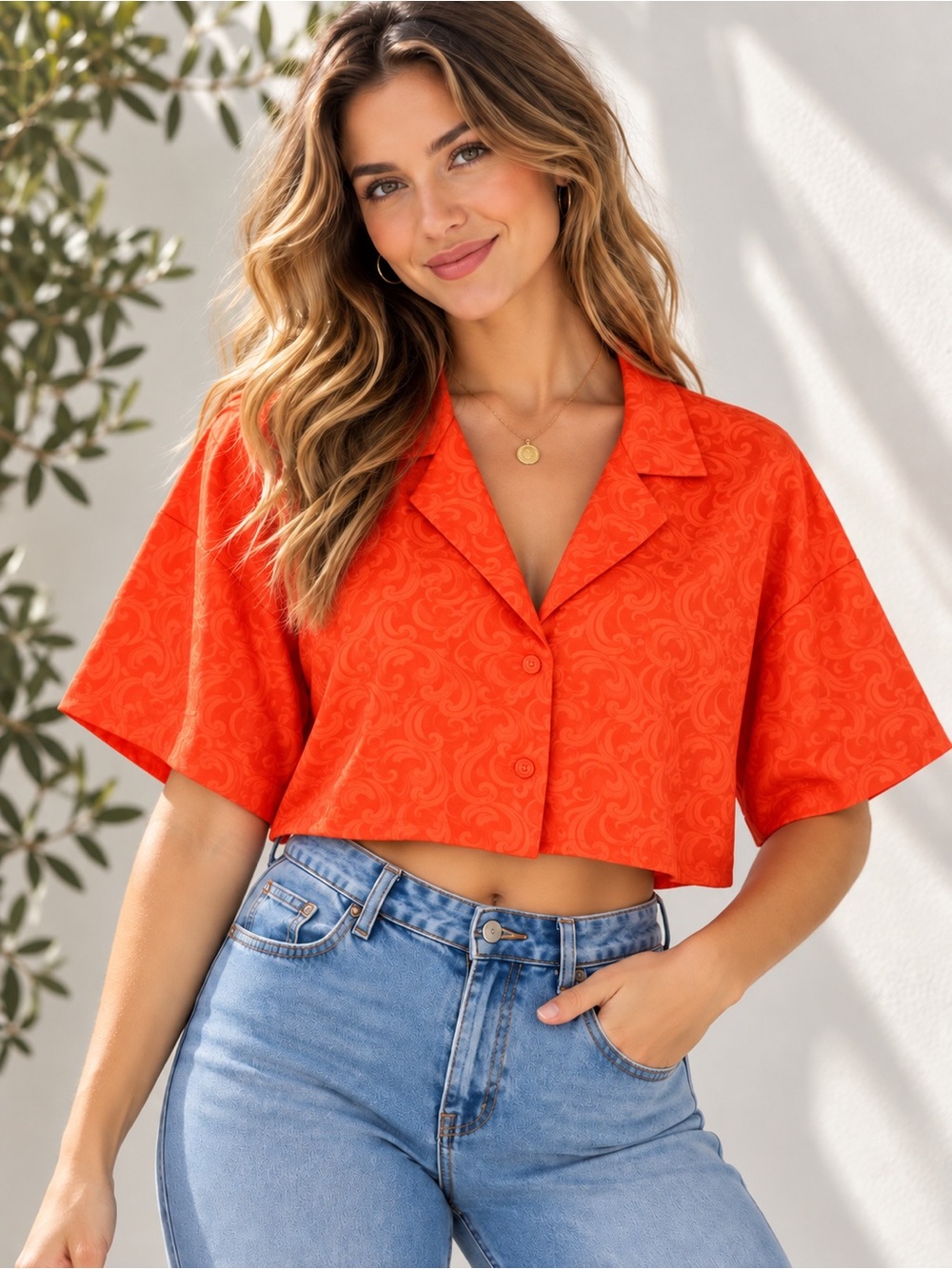 🎉5 for $45🎉 Acoa crop top blouse size S